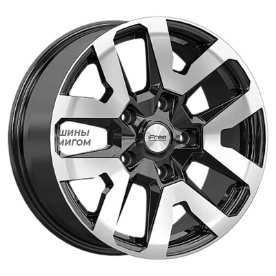 iFree Original 7x17/5x139.7 ET40 D98 Трикстер (Niva) (КС1170) Алмаз черный