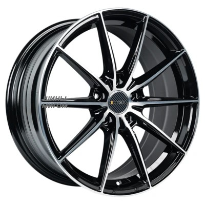 INCH 8x18/5x114.3 ET37 D66.5 FA8533 Gloss Black Machined Face