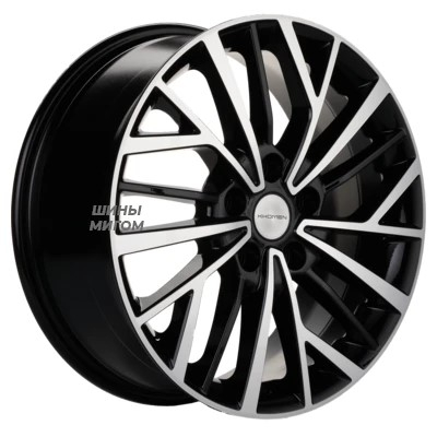 Диски Khomen Wheels 7x17/5x114.3 ET45 D67.1 KHW 1717 BLACK-FP